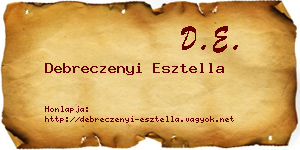 Debreczenyi Esztella névjegykártya